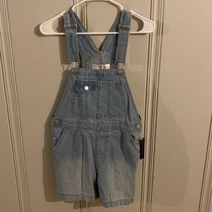Jean short overalls